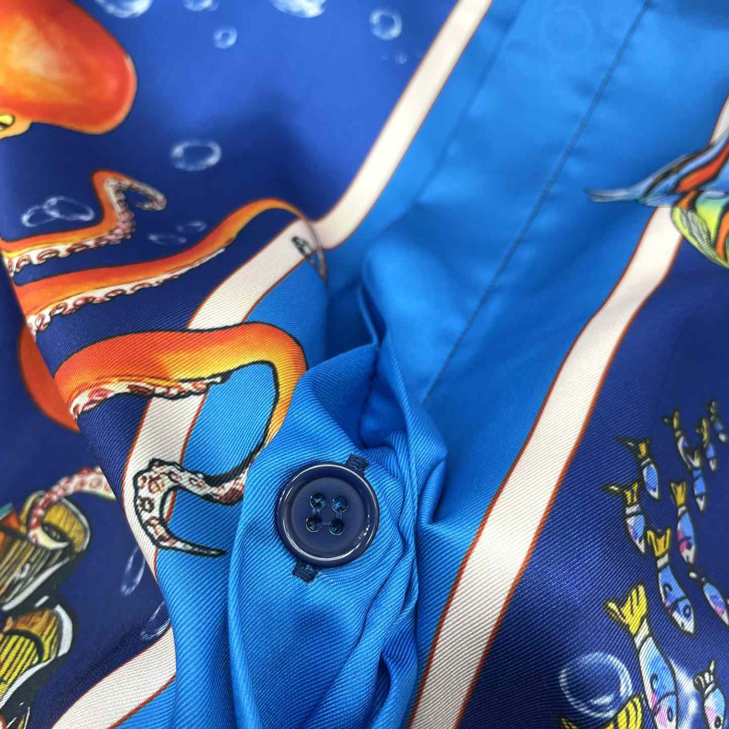 Casablanca  Silk Drawstring Short-Sleeve Shirt   CA3456 - DopestKickz