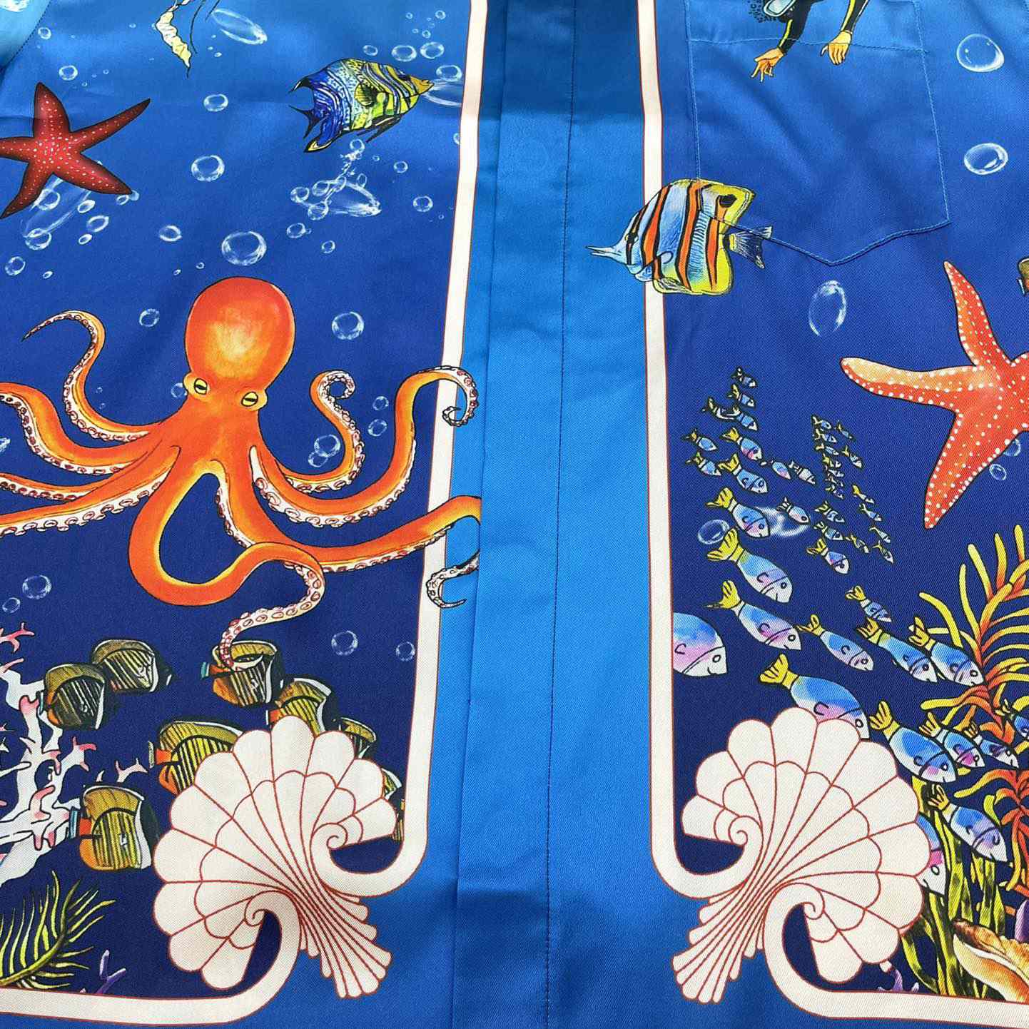 Casablanca  Silk Drawstring Short-Sleeve Shirt   CA3456 - DopestKickz