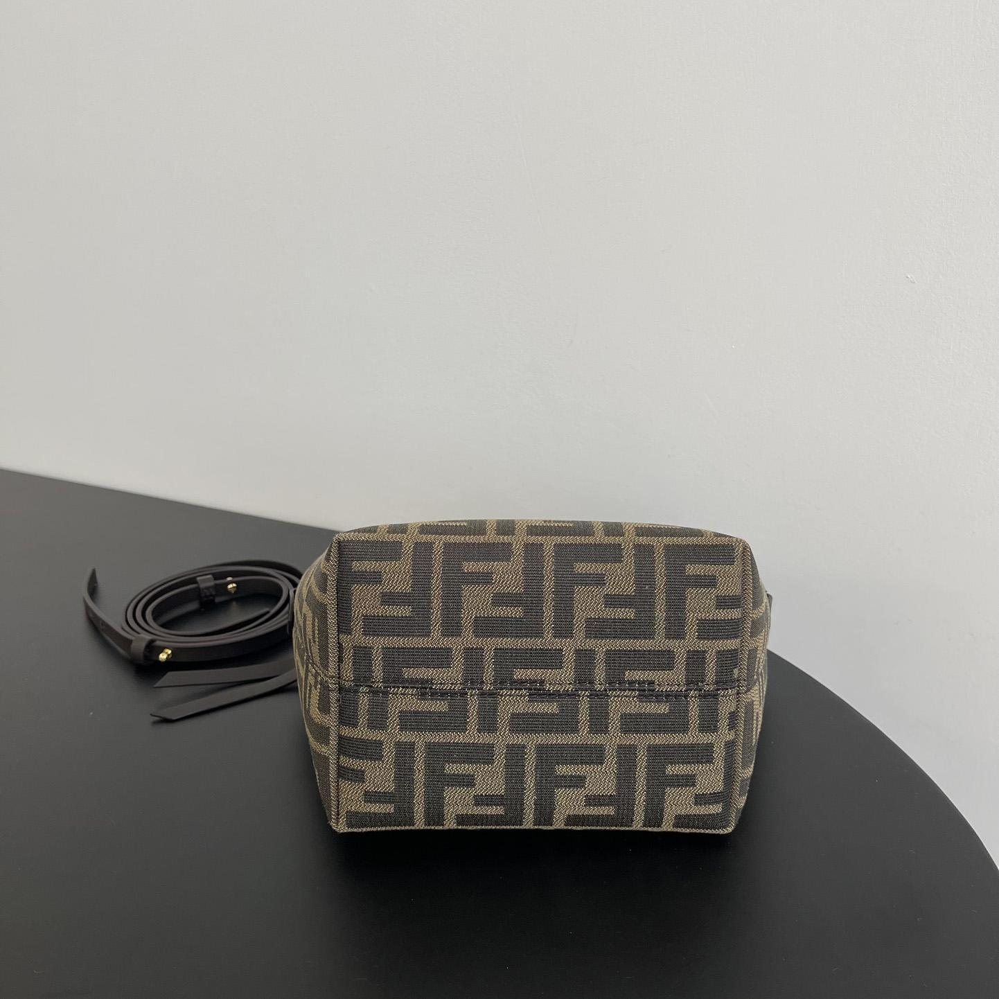 Fendi Mini Roll Brown FF Jacquard Mini Bag - DopestKickz