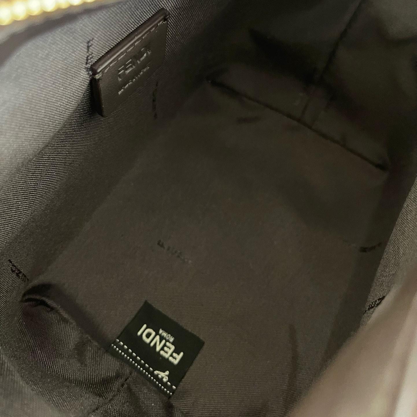 Fendi Mini Roll Brown FF Jacquard Mini Bag - DopestKickz