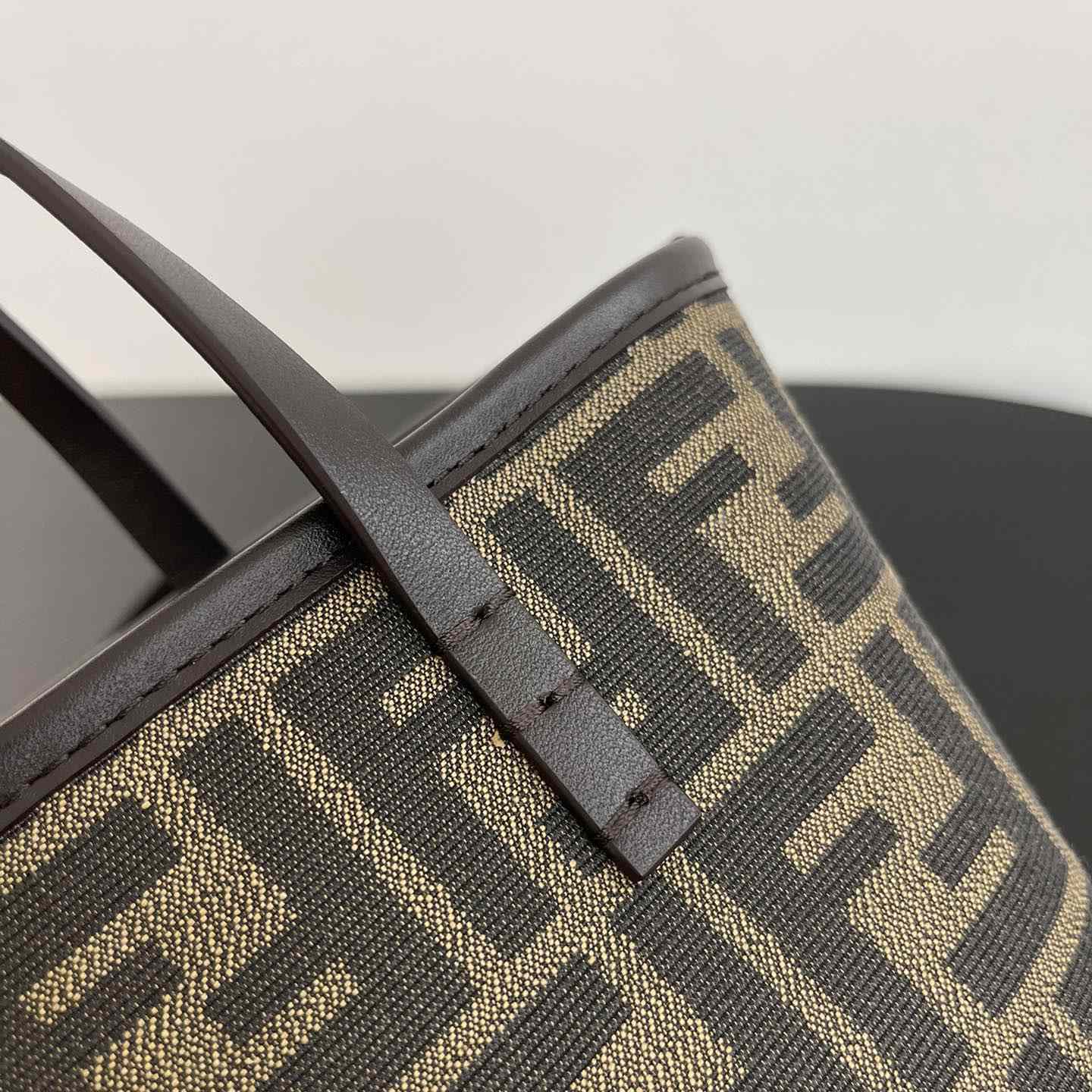 Fendi Mini Roll Brown FF Jacquard Mini Bag - DopestKickz