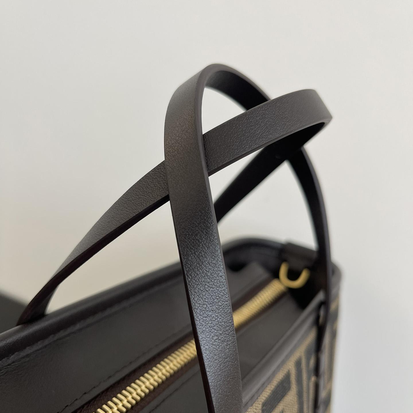 Fendi Mini Roll Brown FF Jacquard Mini Bag - DopestKickz