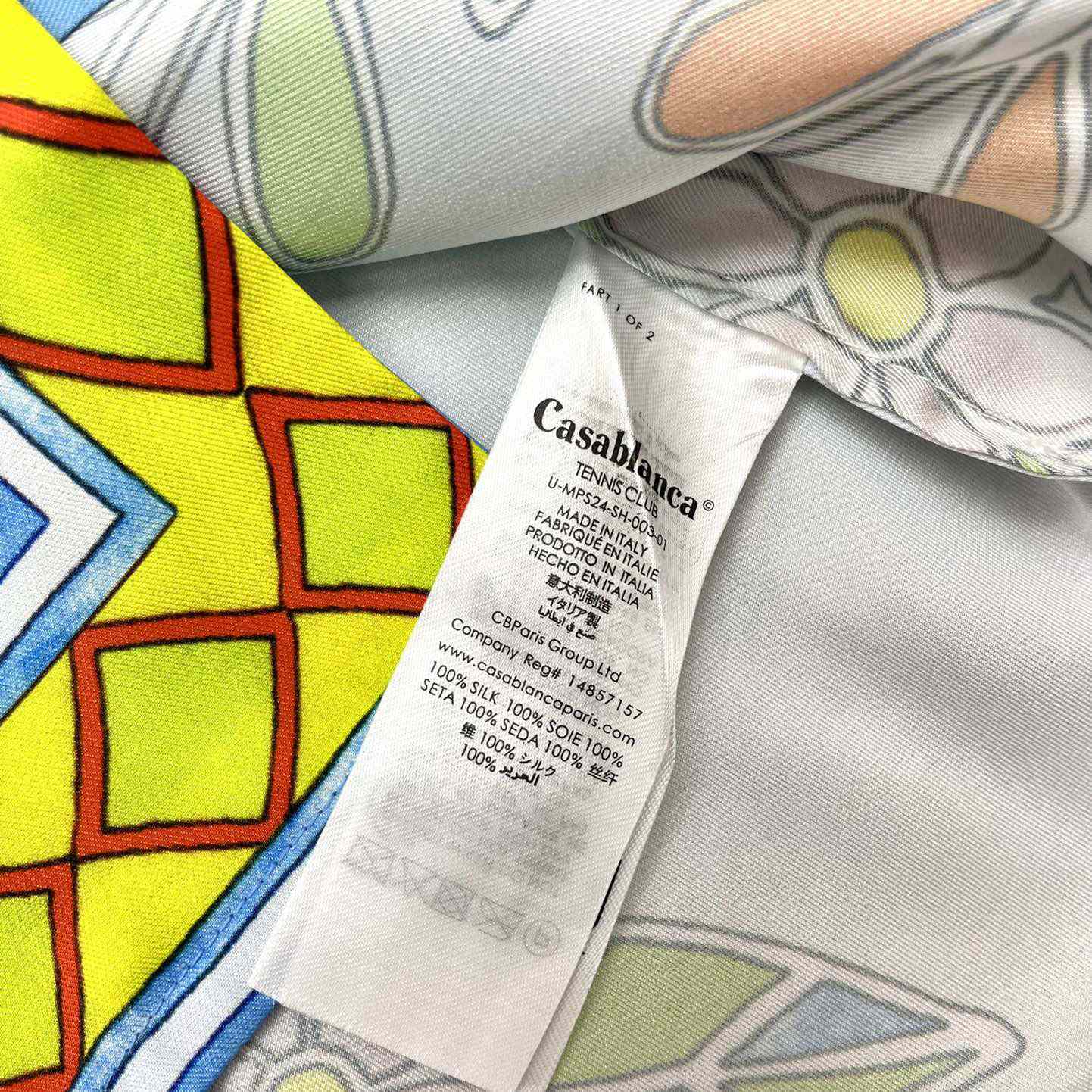 Casablanca Cuban Collar Short-Sleeve Shirt 'Yoruba Flowers'   CA3486 - DopestKickz