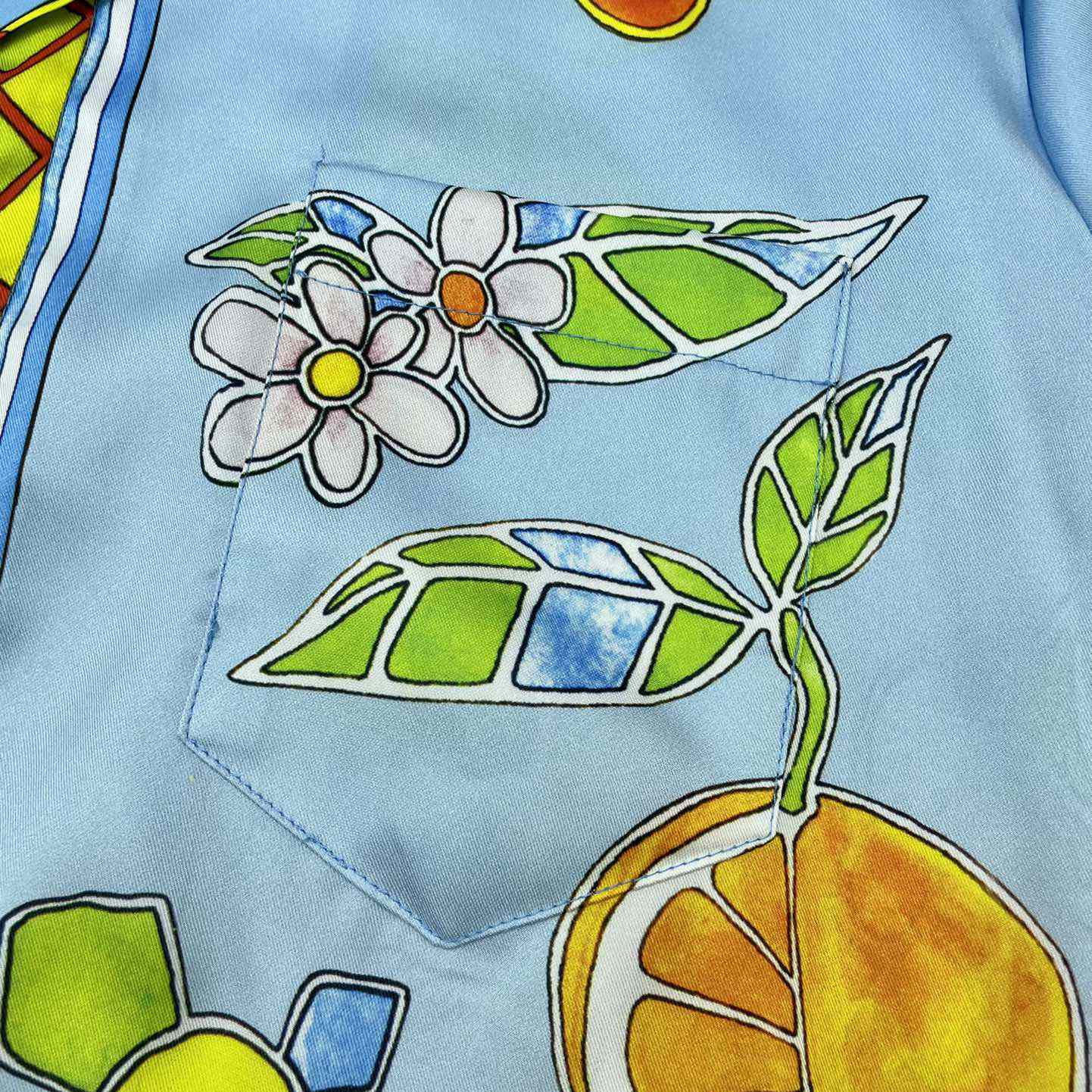 Casablanca Cuban Collar Short-Sleeve Shirt 'Yoruba Flowers'   CA3486 - DopestKickz