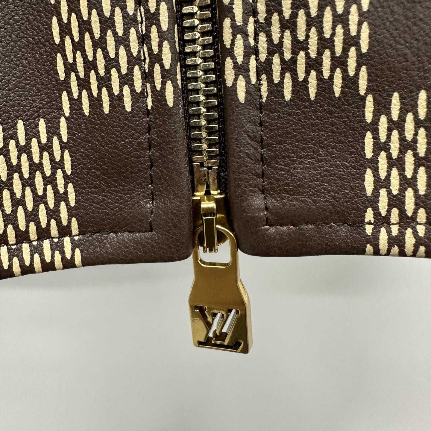 Louis Vuitton Damier Leather Harrington Jacket   1AFIMC - DopestKickz