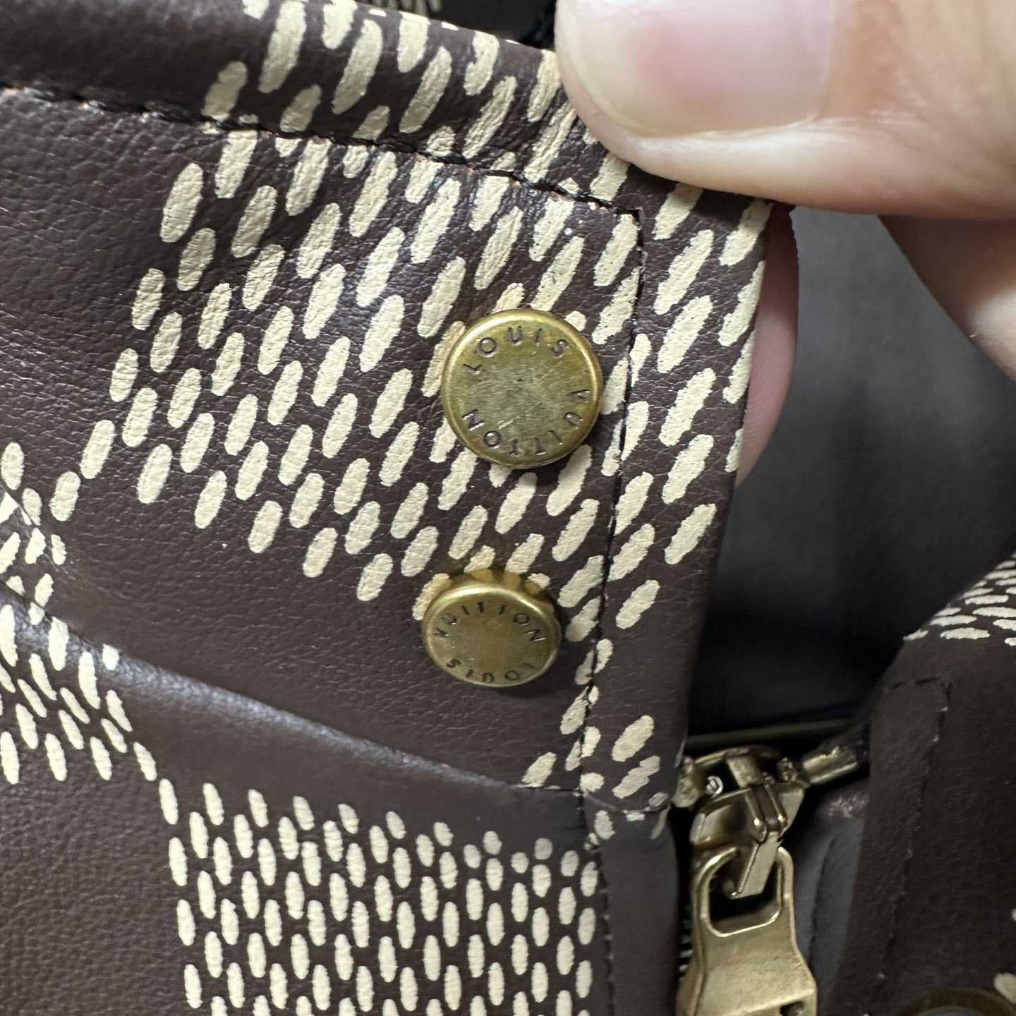 Louis Vuitton Damier Leather Harrington Jacket   1AFIMC - DopestKickz