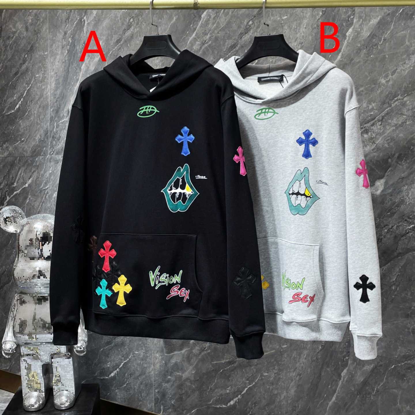 Chrome Hearts x Matty Boy Cross Patch Hoodie - DopestKickz