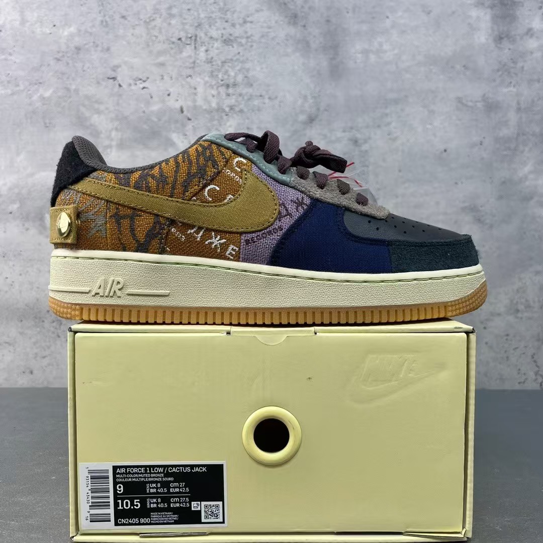 Travis Scott x Nike Air Force 1 Low AF1 Sneaker    CN2405-900  - DopestKickz