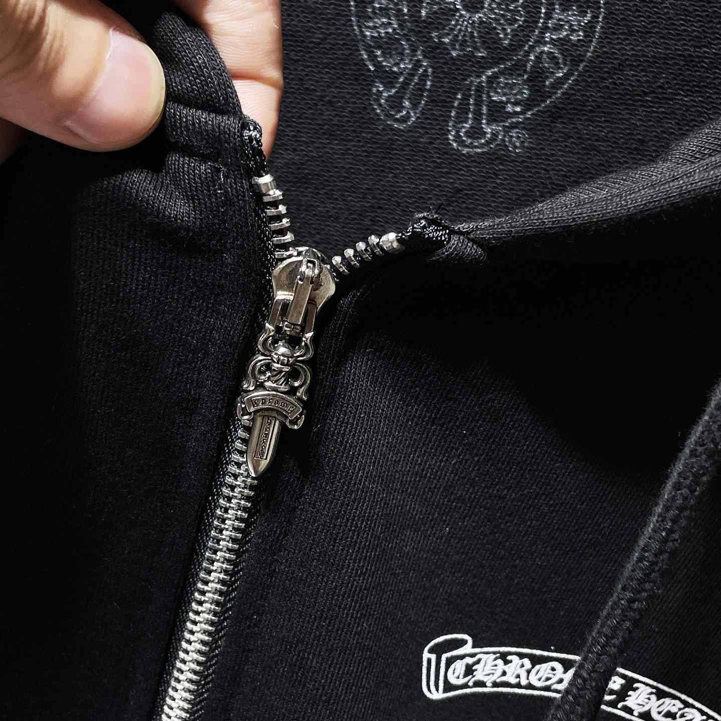 Chrome Hearts Zip Up Hoodie  - DopestKickz
