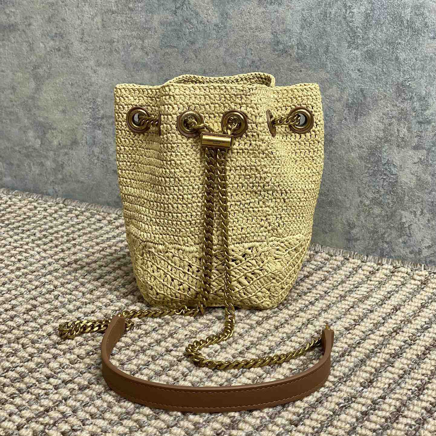 Saint Laurent Mini Joe In Raffia - DopestKickz