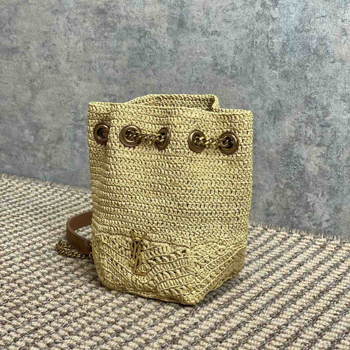 Saint Laurent Mini Joe In Raffia - DopestKickz