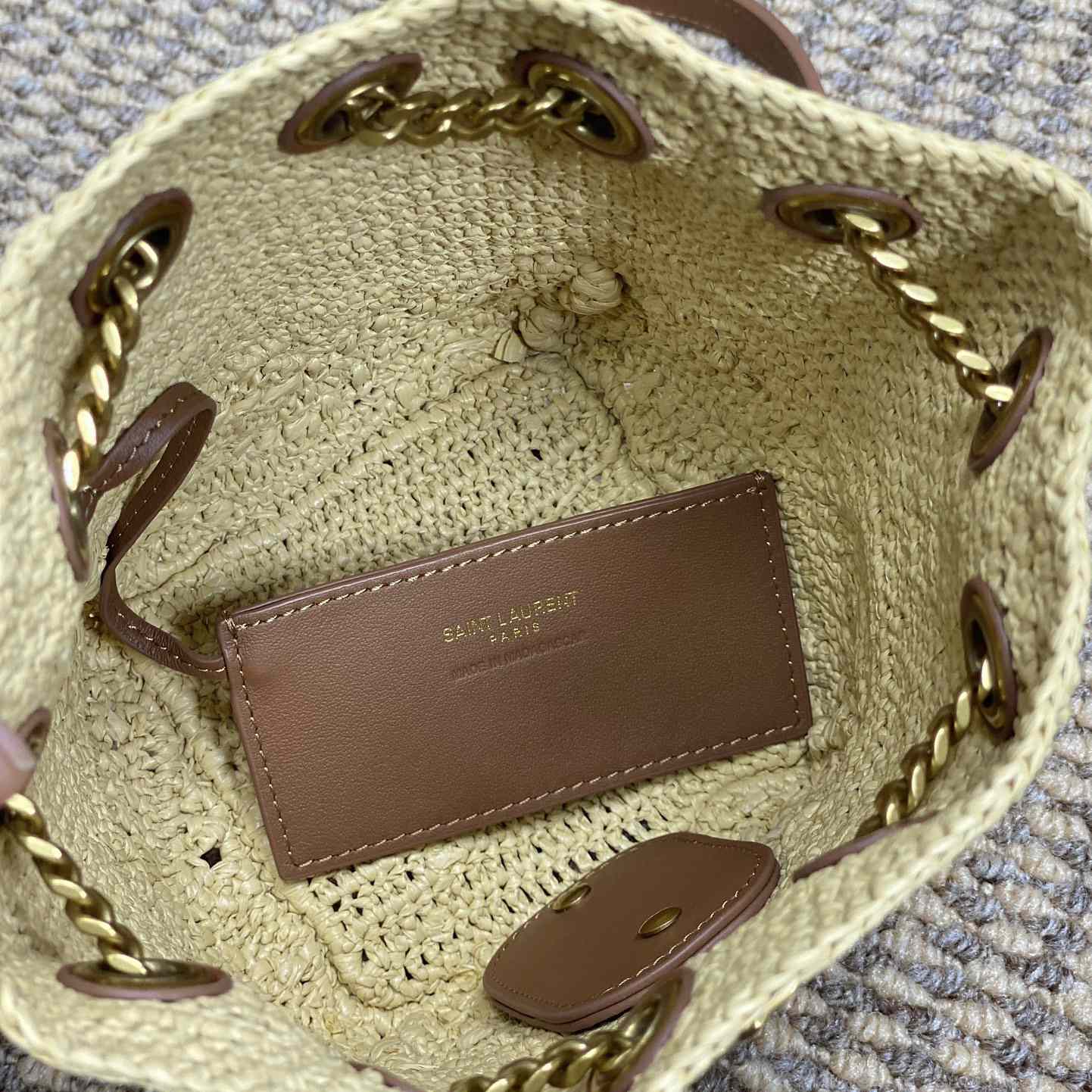 Saint Laurent Mini Joe In Raffia - DopestKickz