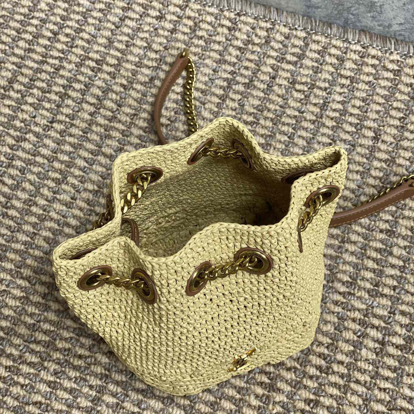 Saint Laurent Mini Joe In Raffia - DopestKickz