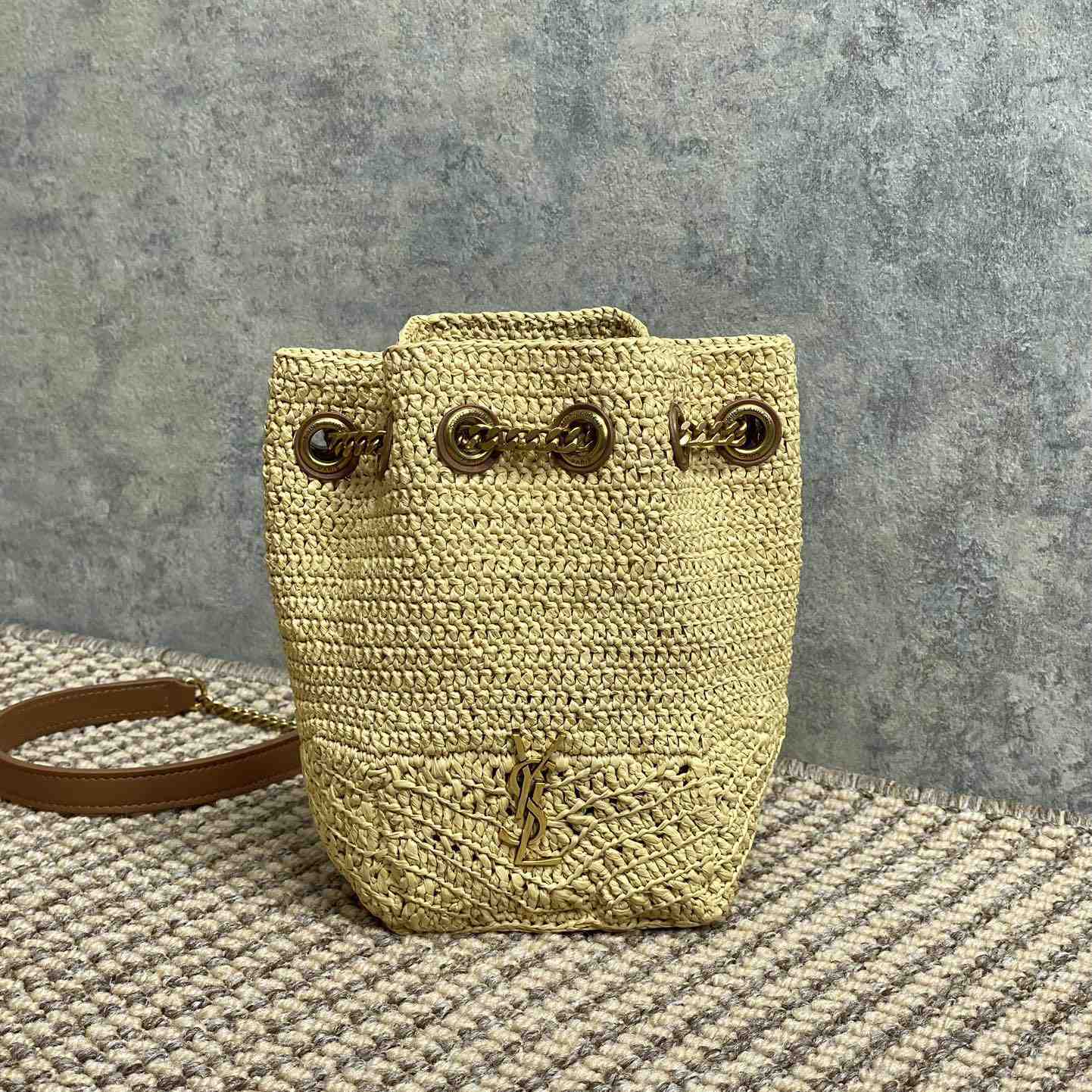 Saint Laurent Mini Joe In Raffia - DopestKickz