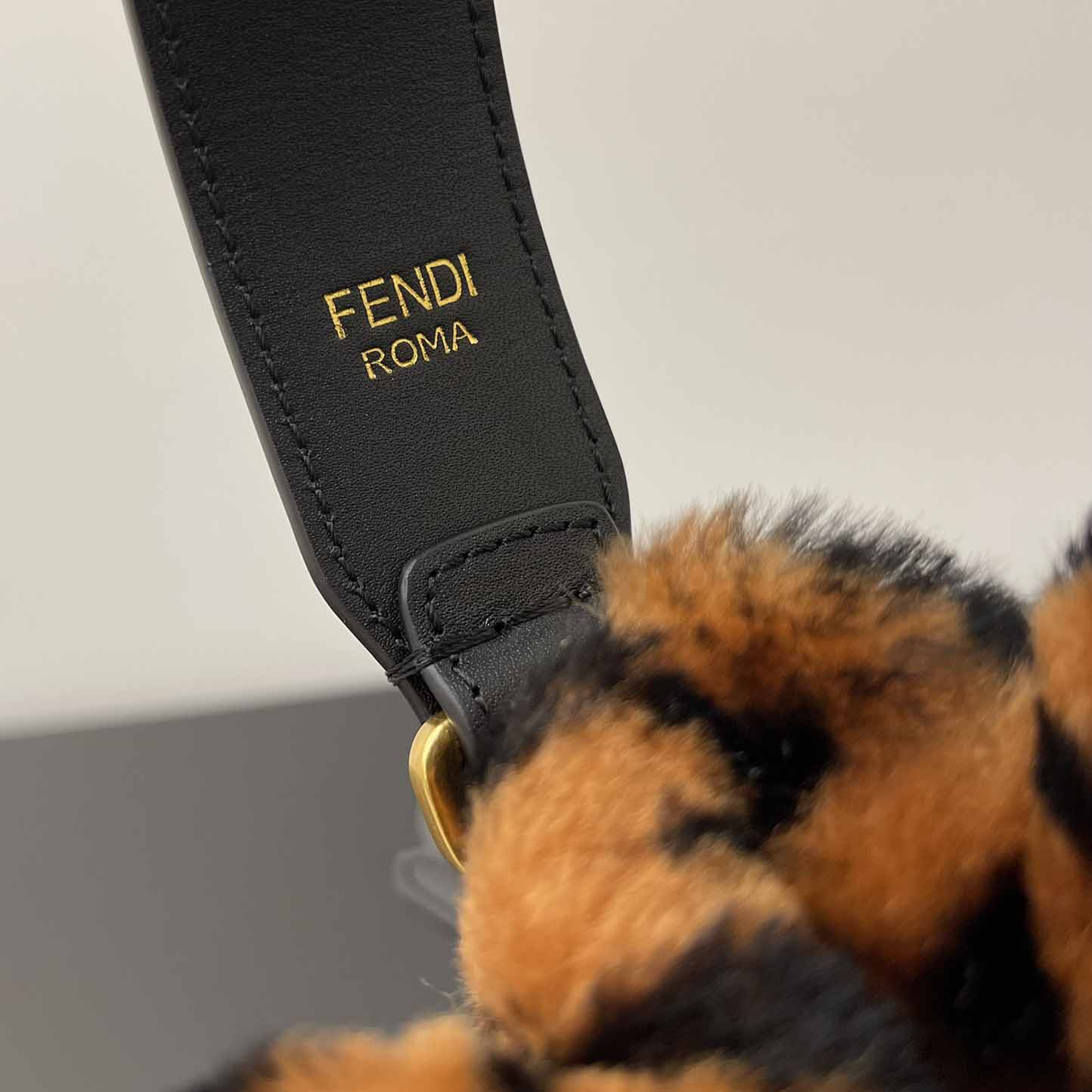 Fendi Mon Tresor Mini-bag in brown sheepskin - DopestKickz