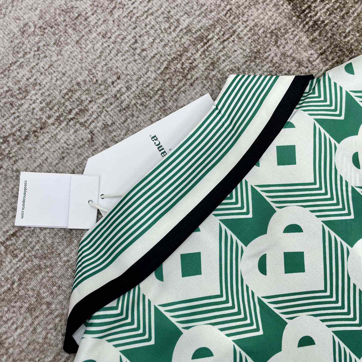 Casablanca Cuban Collar Short-Sleeve Shirt 'Heart Monogram Sport'   CA3482 - DopestKickz