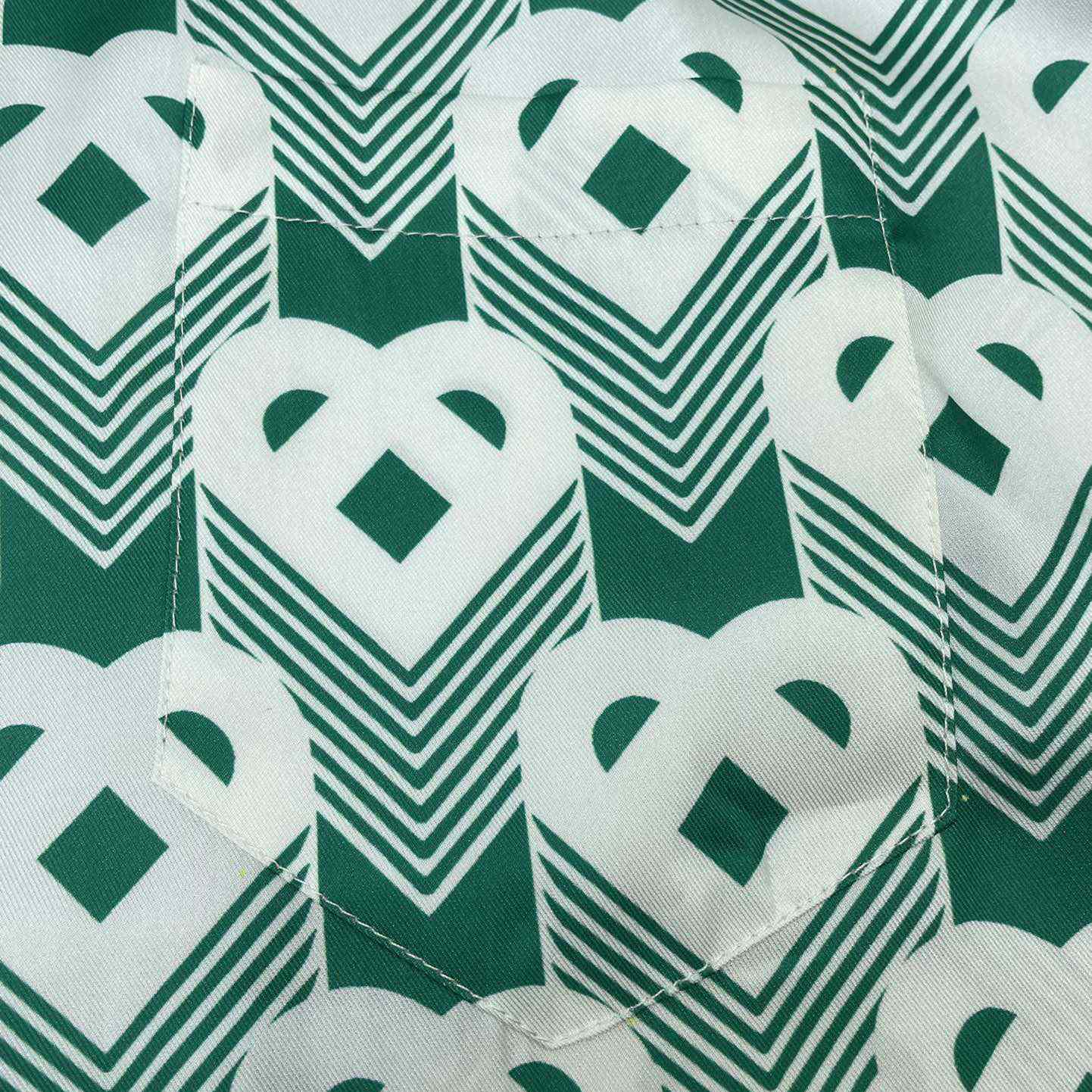 Casablanca Cuban Collar Short-Sleeve Shirt 'Heart Monogram Sport'   CA3482 - DopestKickz