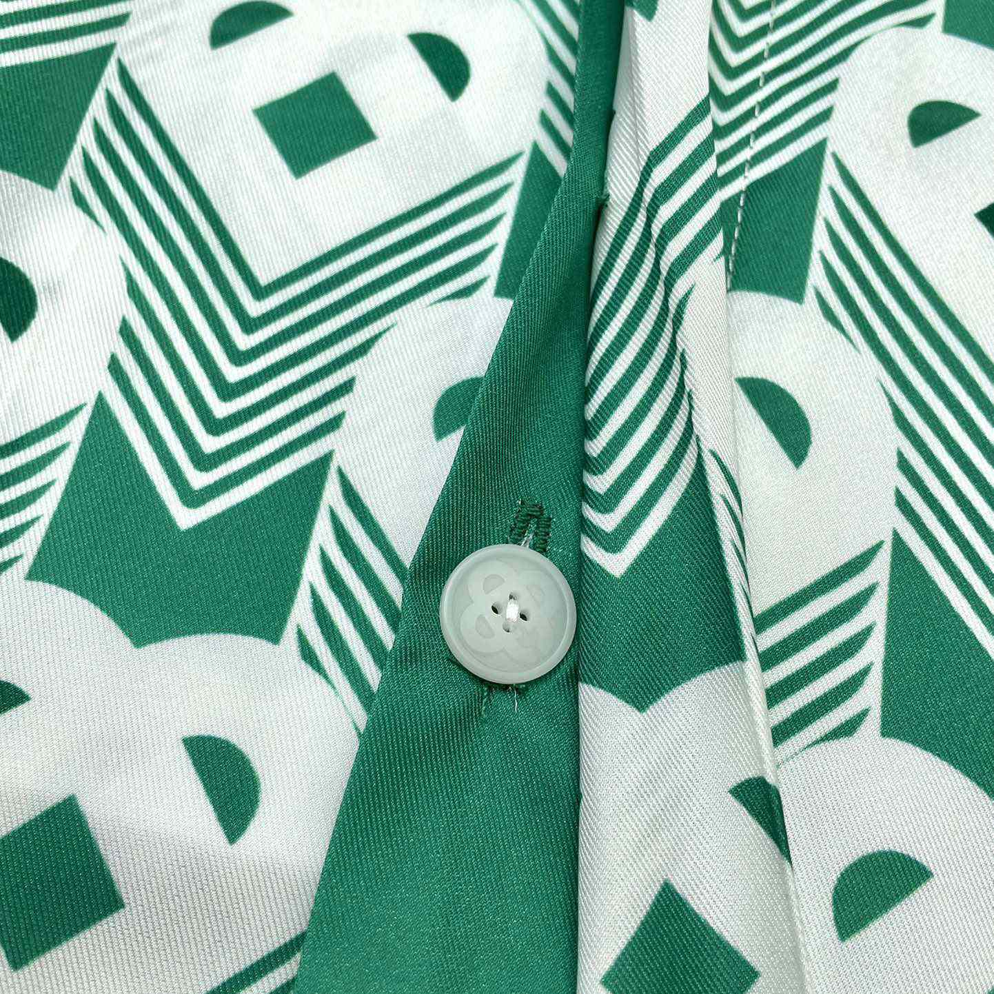 Casablanca Cuban Collar Short-Sleeve Shirt 'Heart Monogram Sport'   CA3482 - DopestKickz