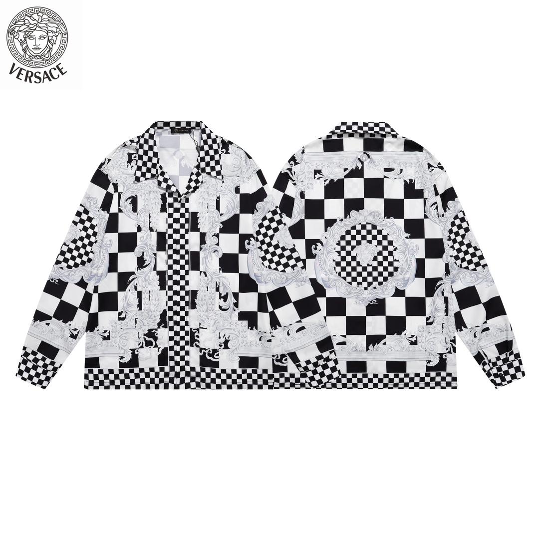 Versace Medusa Contrasto Silk Shirt - DopestKickz