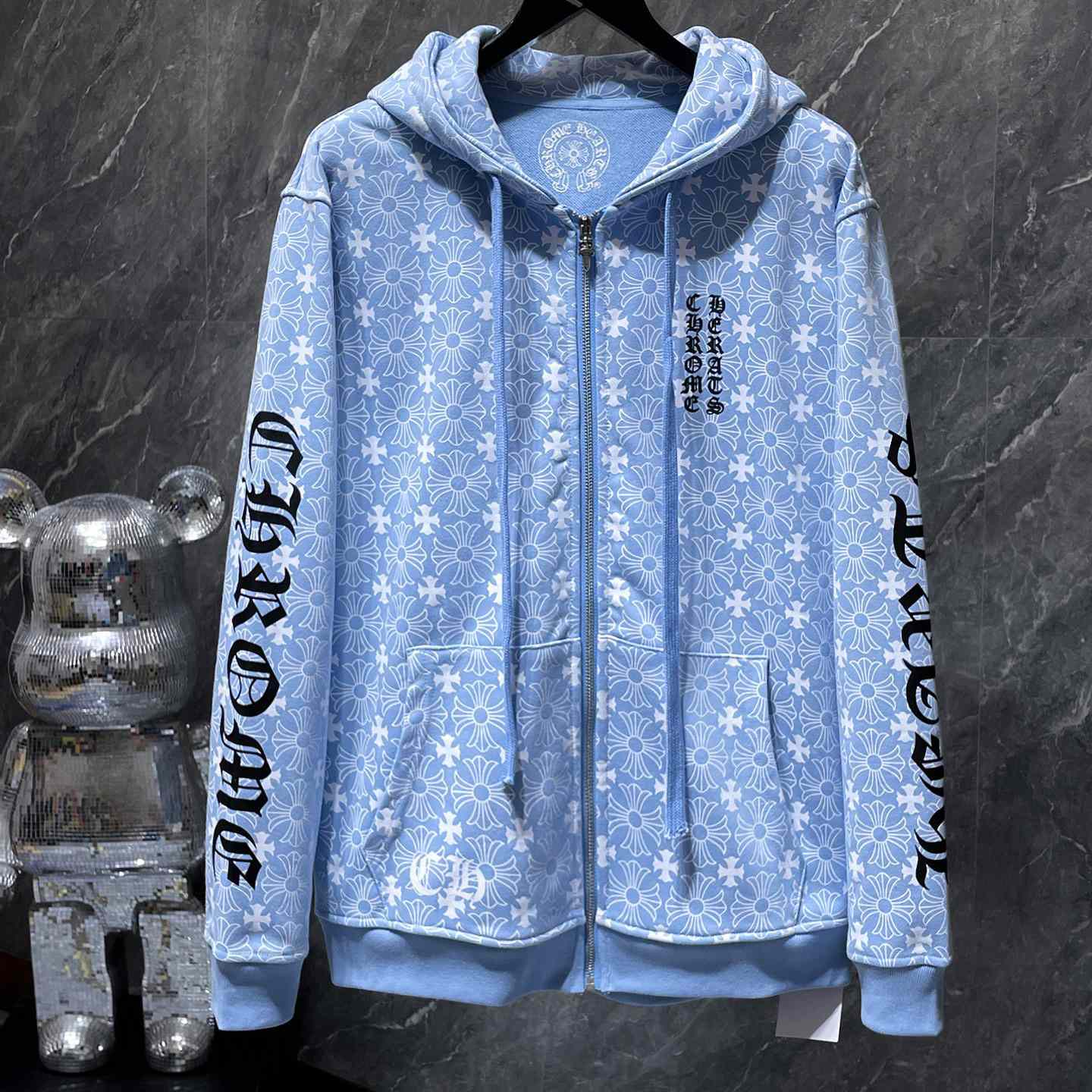 Chrome Hearts Horseshoe Zip Up Hoodie  - DopestKickz