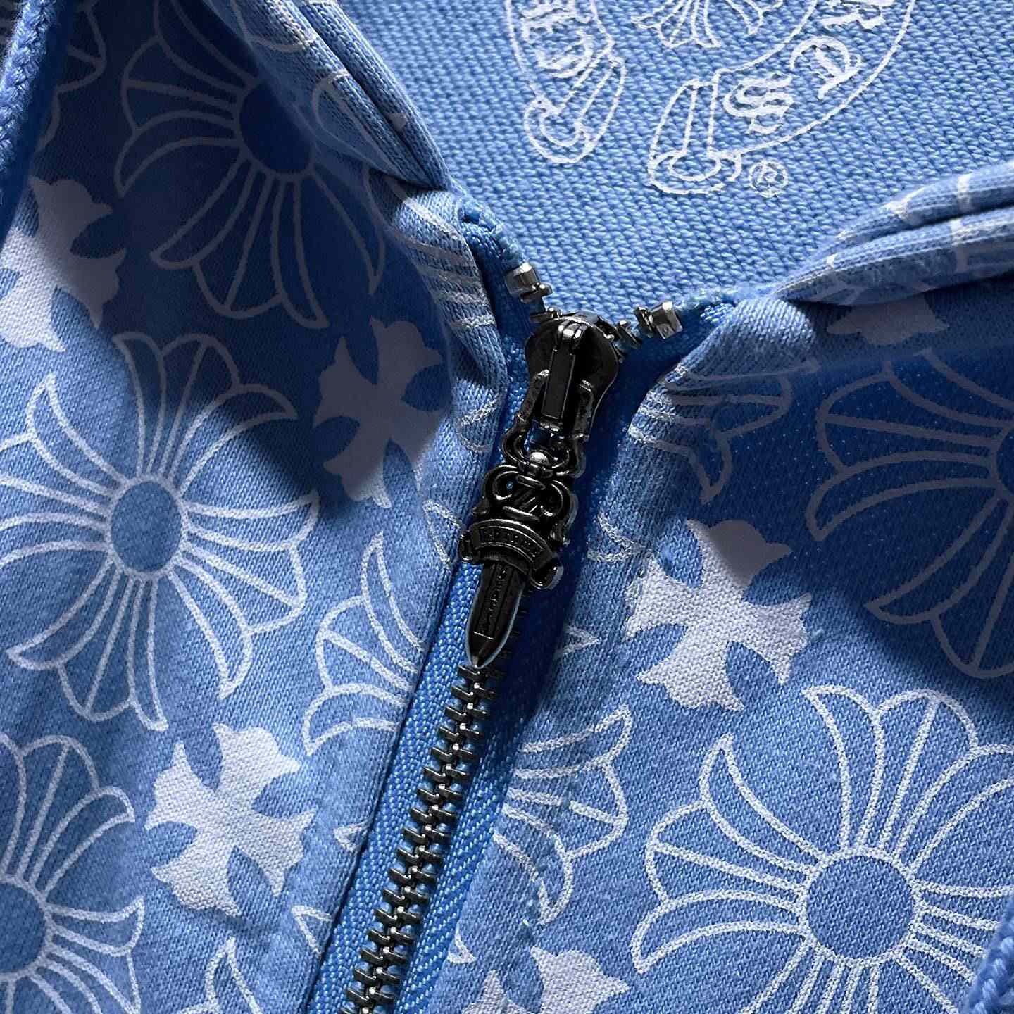 Chrome Hearts Horseshoe Zip Up Hoodie  - DopestKickz
