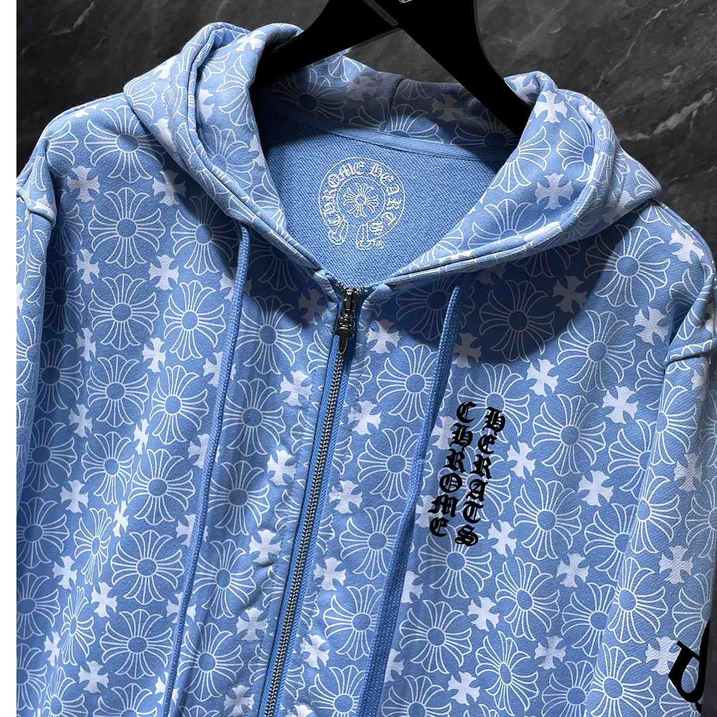 Chrome Hearts Horseshoe Zip Up Hoodie  - DopestKickz