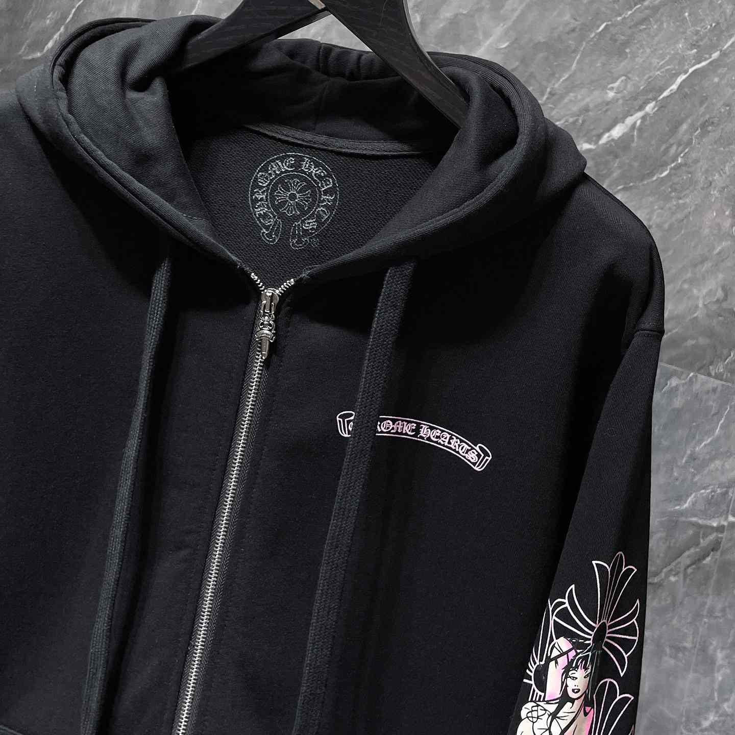 Chrome Hearts Zip Up Hoodie  - DopestKickz