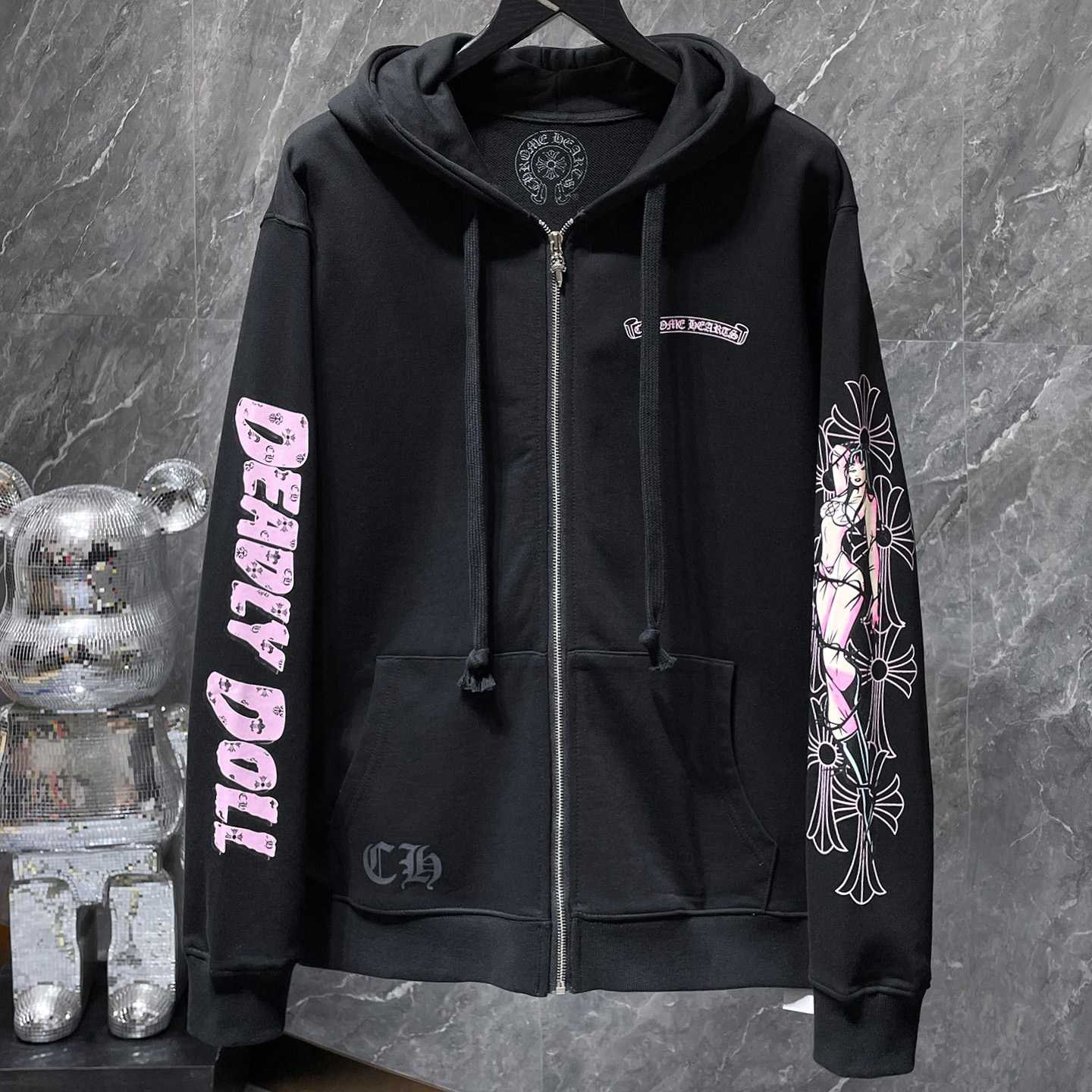 Chrome Hearts Zip Up Hoodie  - DopestKickz