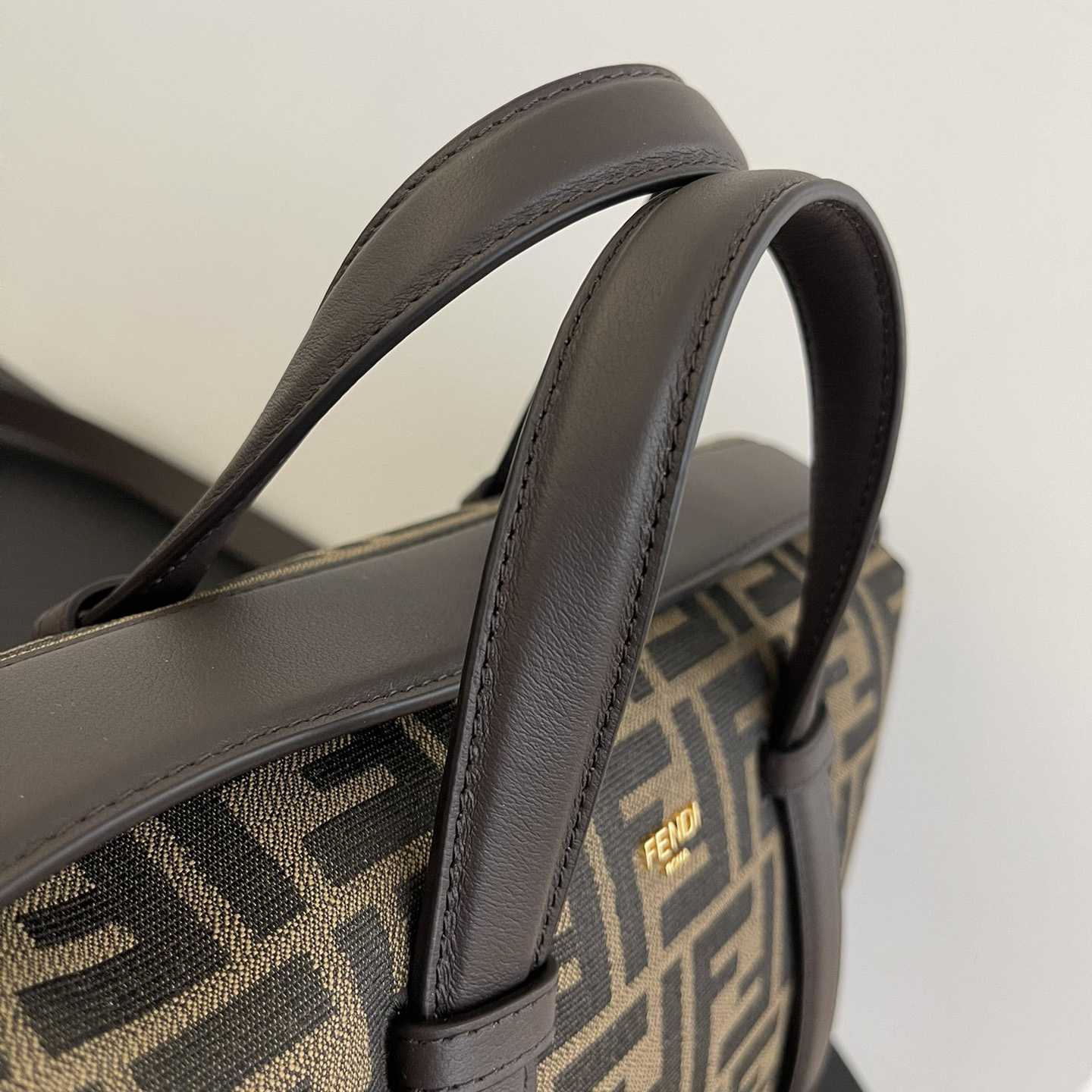 Fendi Boston 365 Brown FF jacquard fabric bag - DopestKickz
