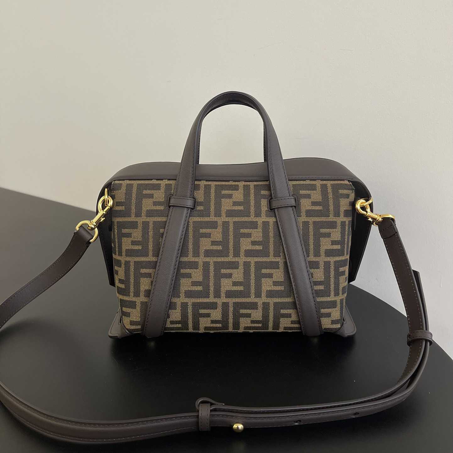 Fendi Boston 365 Brown FF jacquard fabric bag - DopestKickz