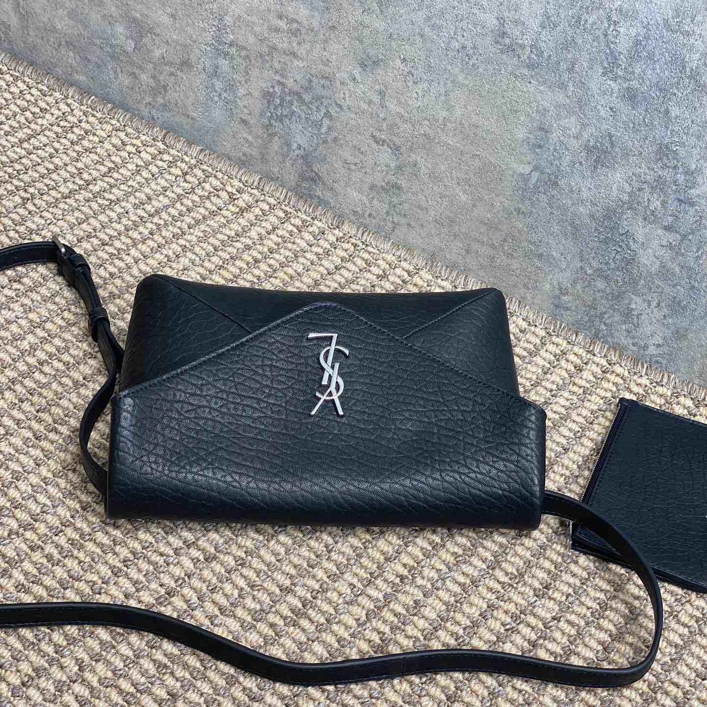 Saint Laurent Cassandre Envelope Messenger In Lambskin - DopestKickz