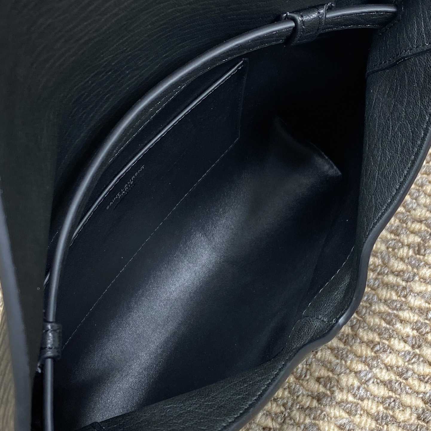 Saint Laurent Cassandre Envelope Messenger In Lambskin - DopestKickz