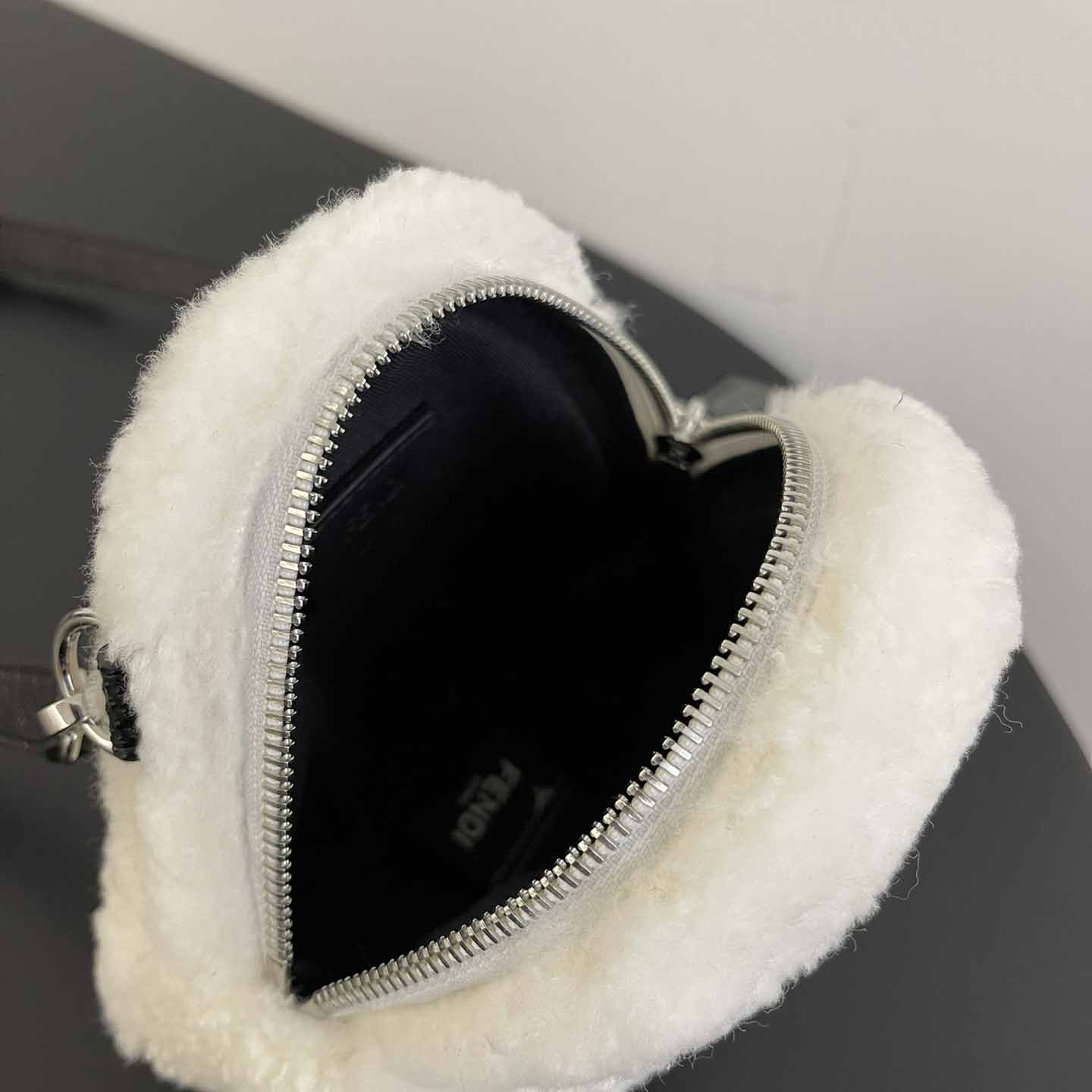 Fendi Natural Charm Logo Lettering Crossbody Bag - DopestKickz