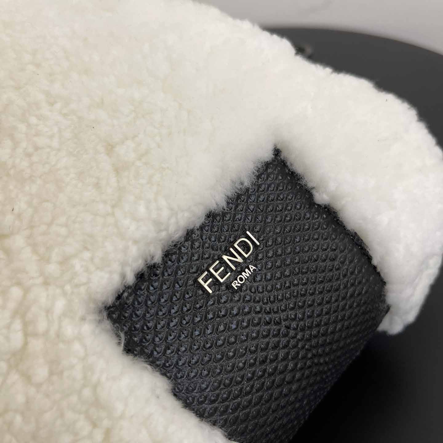 Fendi Natural Charm Logo Lettering Crossbody Bag - DopestKickz