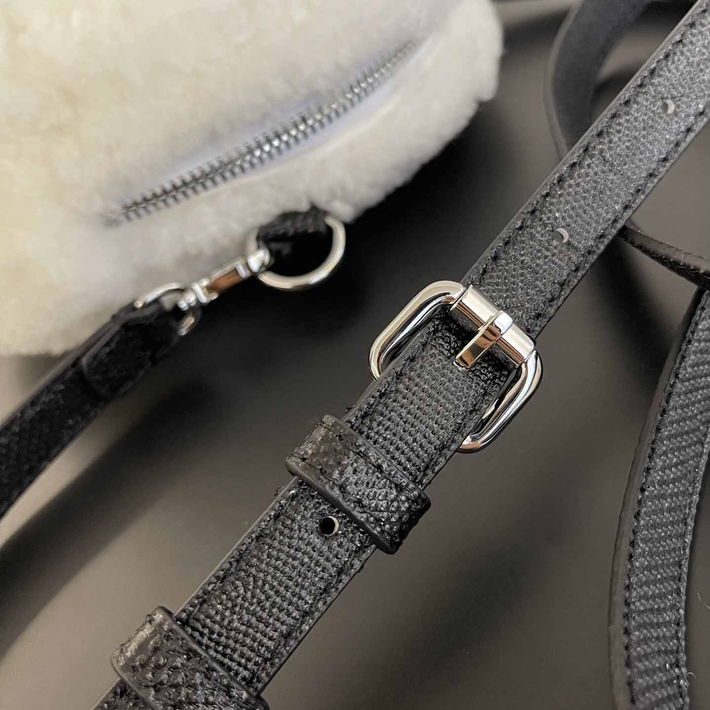 Fendi Natural Charm Logo Lettering Crossbody Bag - DopestKickz