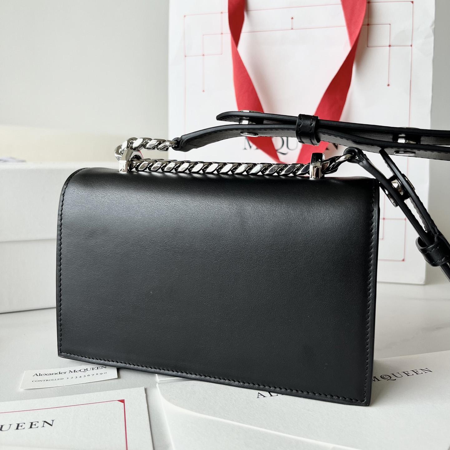 Alexander McQueen The Biker Mini Jewelled Satchel 'Black' (18*12*6cm) - DopestKickz