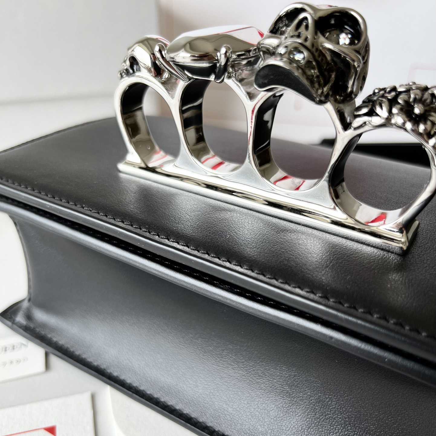 Alexander McQueen The Biker Mini Jewelled Satchel 'Black' (18*12*6cm) - DopestKickz