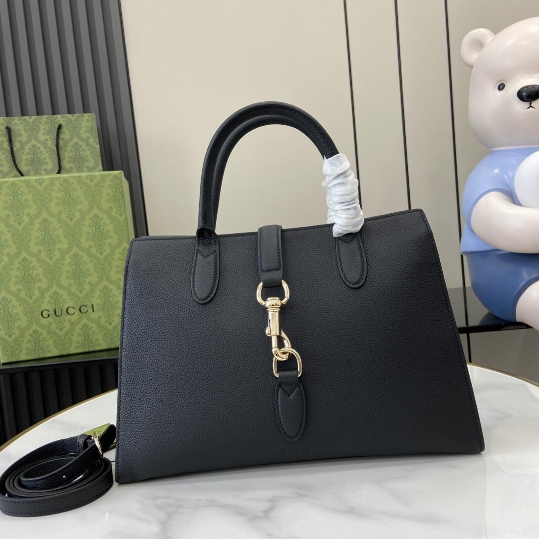 Gucci Medium Tote Bag With Hook Closure - DopestKickz