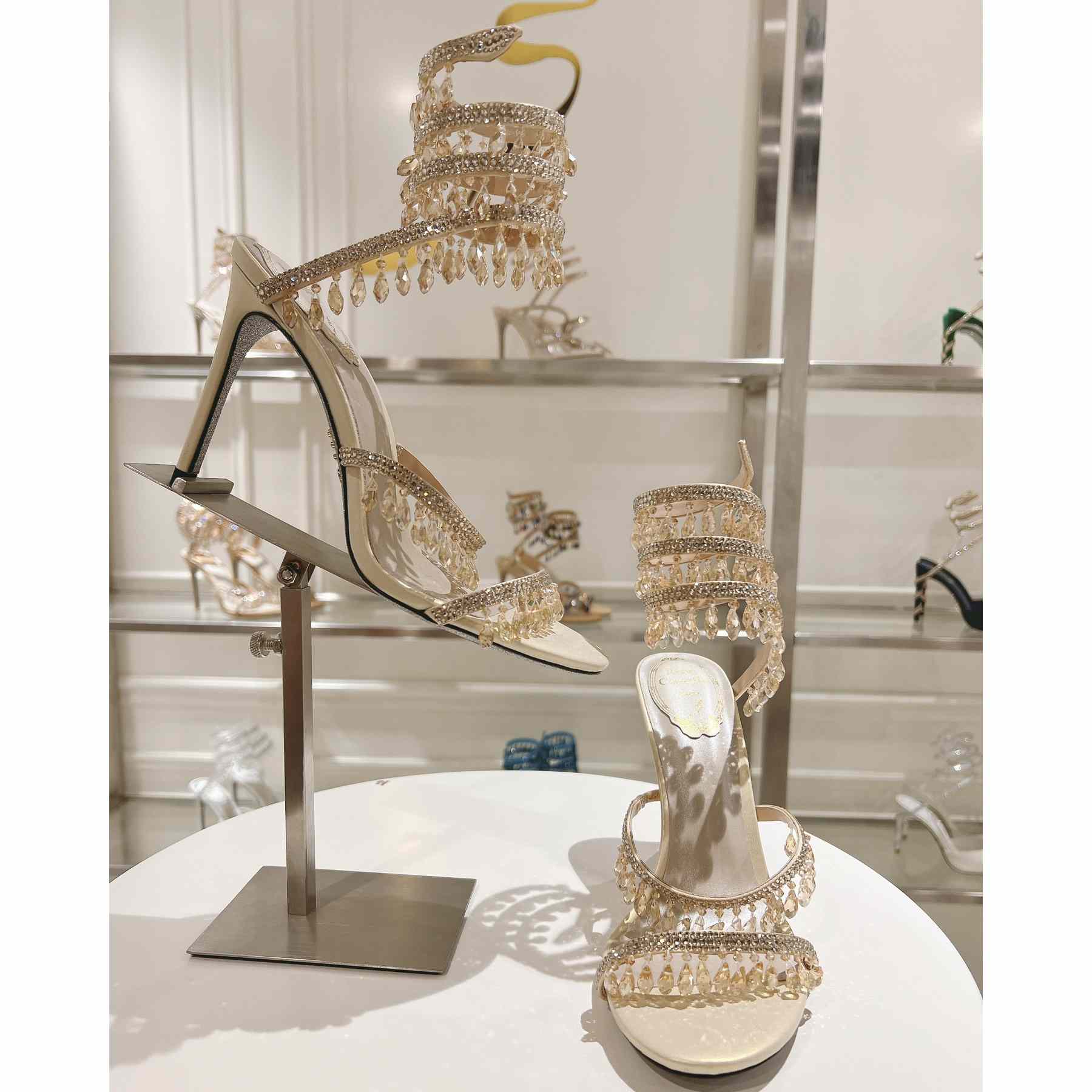 Rene Caovilla Natural Chandelier Sandals - DopestKickz