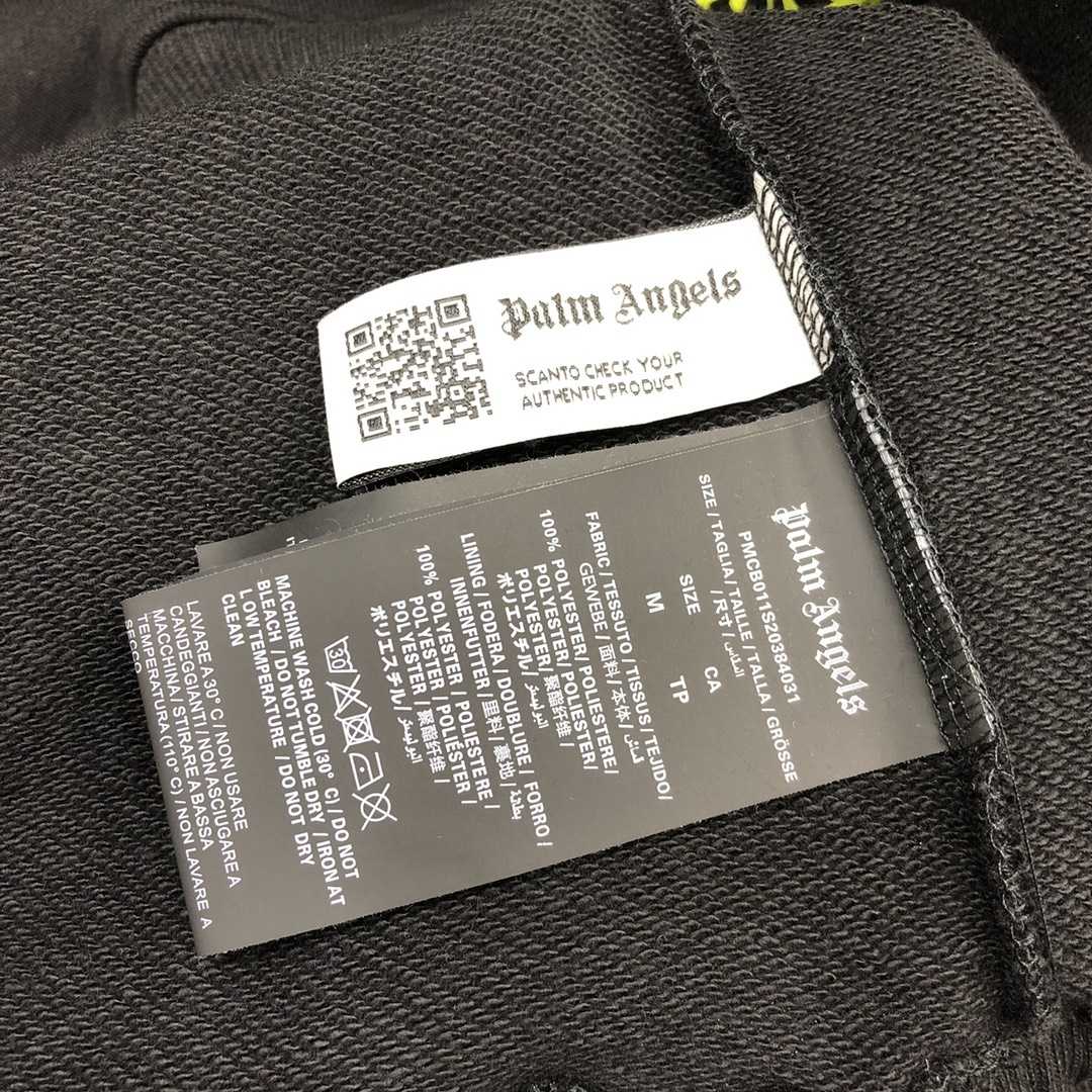 Palm Angels Black Vertigo Hoodie - DopestKickz