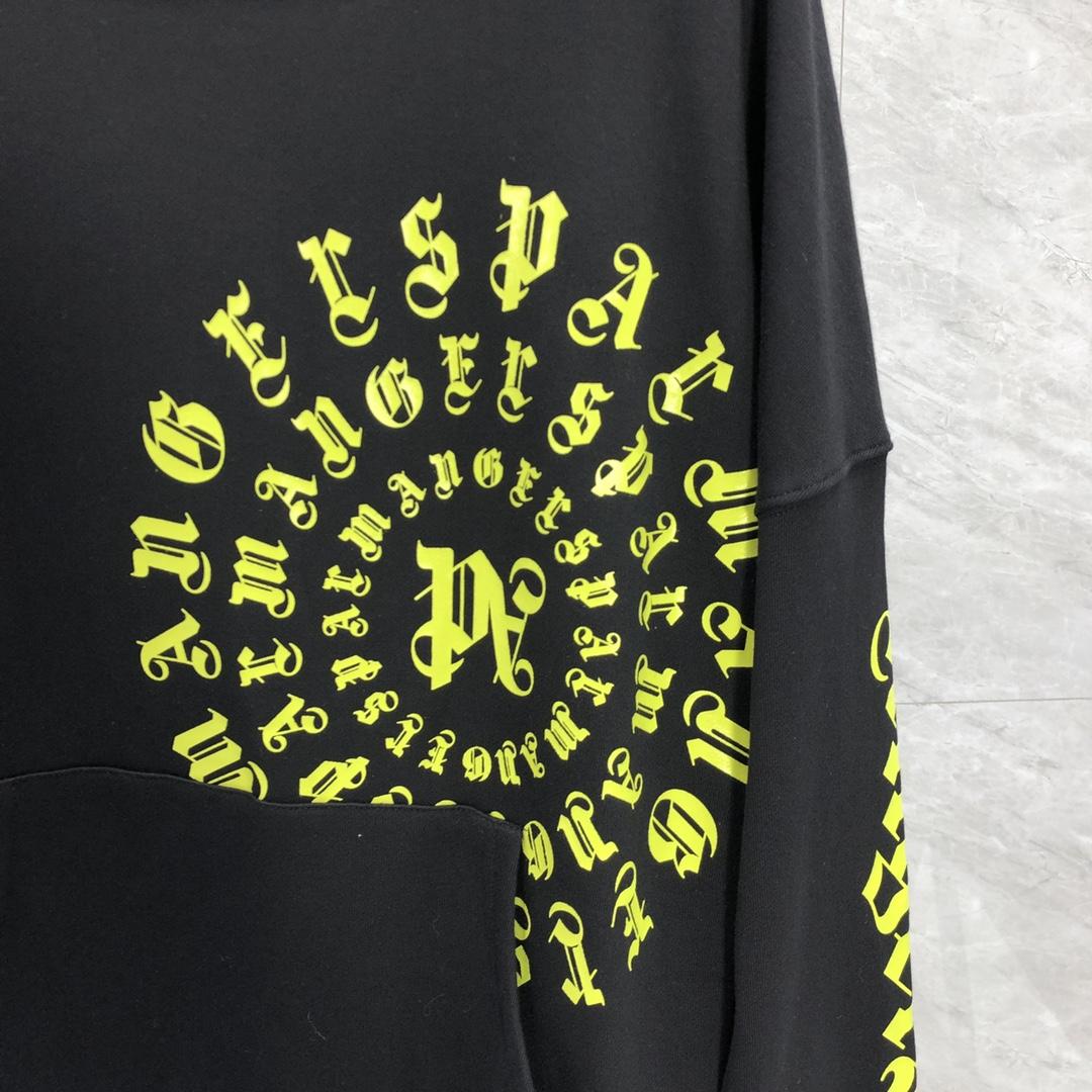 Palm Angels Black Vertigo Hoodie - DopestKickz