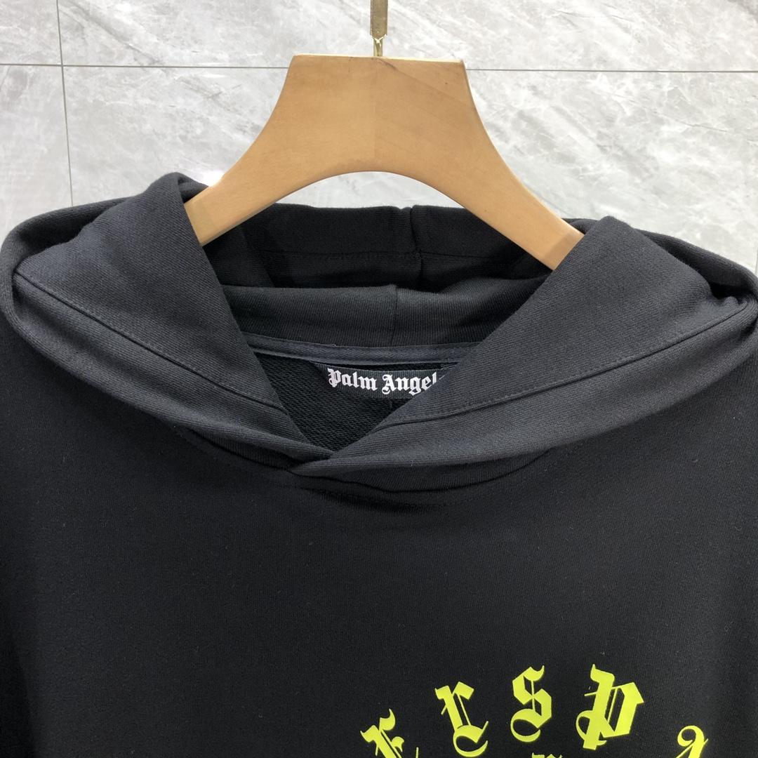 Palm Angels Black Vertigo Hoodie - DopestKickz