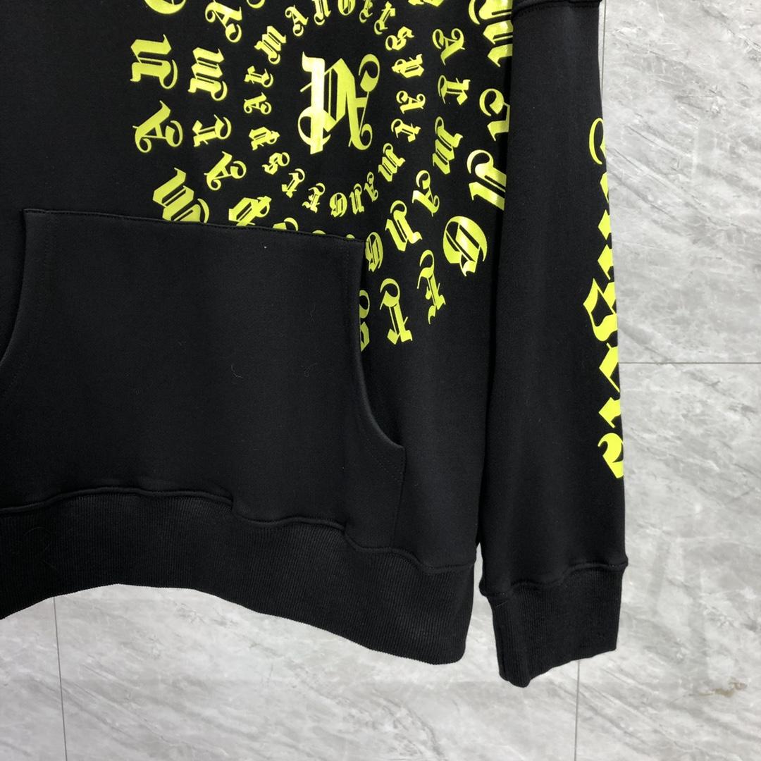 Palm Angels Black Vertigo Hoodie - DopestKickz