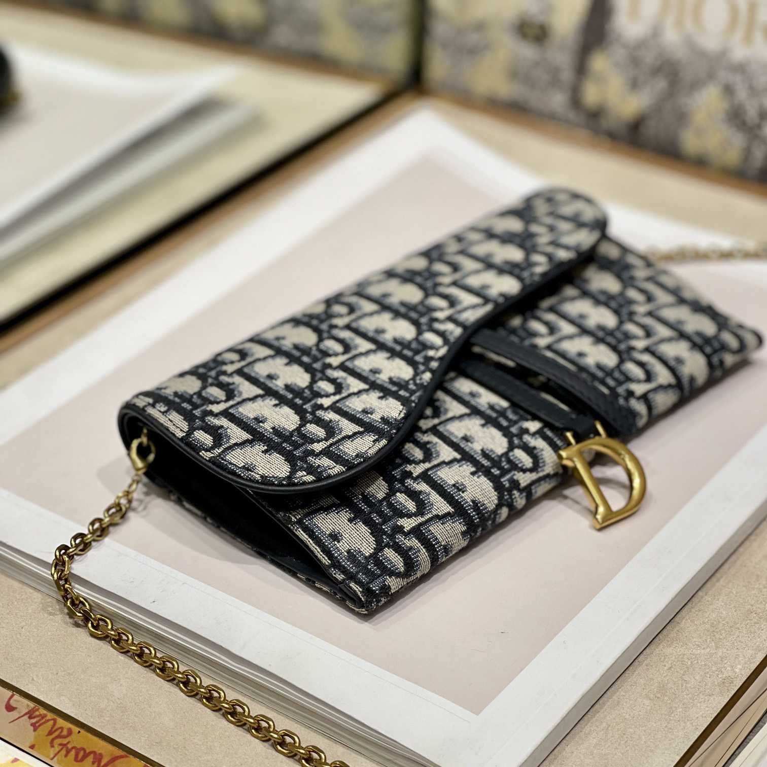Dior Saddle Pouch With Chain - DopestKickz