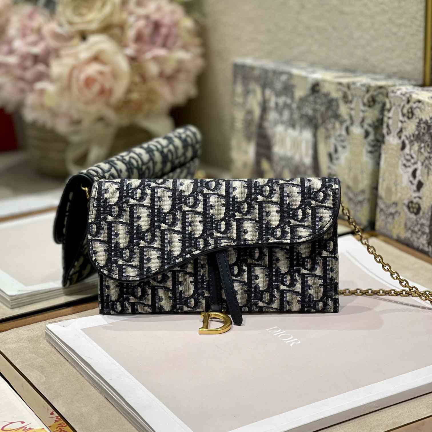 Dior Saddle Pouch With Chain - DopestKickz