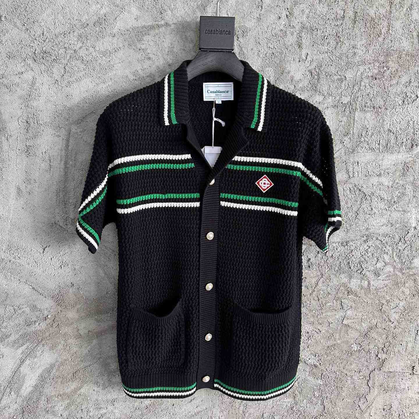 Casablanca Tennis Crochet Shirt - DopestKickz