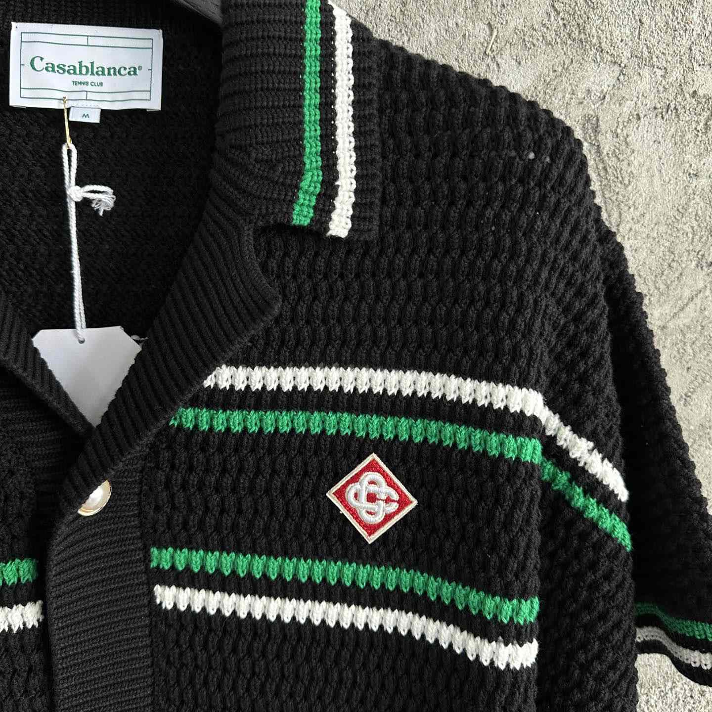 Casablanca Tennis Crochet Shirt - DopestKickz