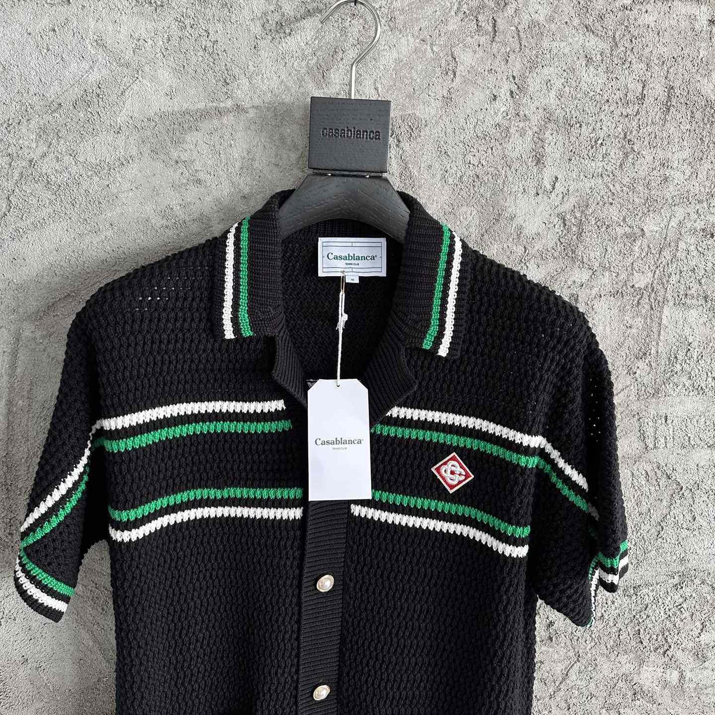 Casablanca Tennis Crochet Shirt - DopestKickz