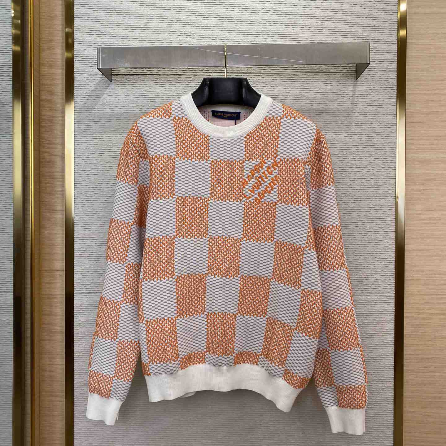 Louis Vuitton Damier Jacquard Cotton Pullover - DopestKickz