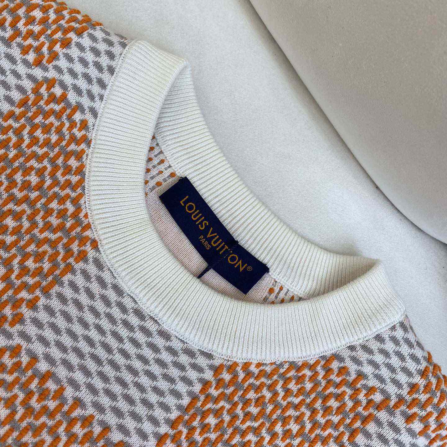 Louis Vuitton Damier Jacquard Cotton Pullover - DopestKickz